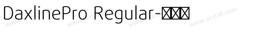 DaxlinePro Regular字体转换